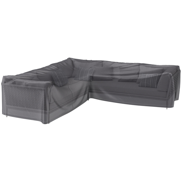 Platinum AeroCover Left Hand L Shaped Garden Sofa Cover - Size: 70 x 330 x 255cm - Grey - Wilko - image 1