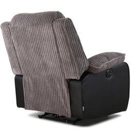 Furniture Online Postana Grey Jumbo Cord Manual Recliner Chair - Size: 103 x 93 x 93cm - Wilko - thumbnail 7