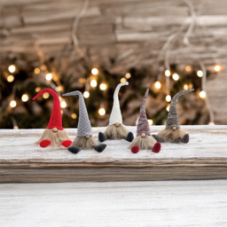 St Helens White Hat Fabric Santa Gonk Christmas Decoration - Size: 430 x 90 x 90cm - Wilko - thumbnail 7