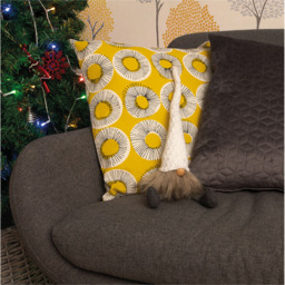 St Helens White Hat Fabric Santa Gonk Christmas Decoration - Size: 430 x 90 x 90cm - Wilko - thumbnail 5