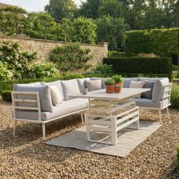 Iris 6 Seater Sofa Set - White - Wilko - thumbnail 3