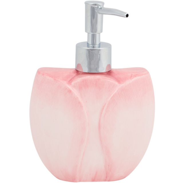 Tulip Soap Dispenser Pink - Wilko - image 1