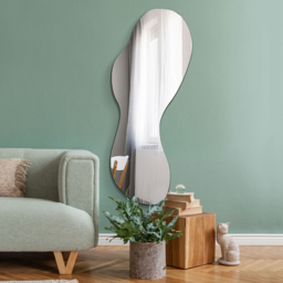 The Lacuna Frameless Wall Mirror 160 x 60cm - Black - MirrorOutlet - Wilko - thumbnail 3