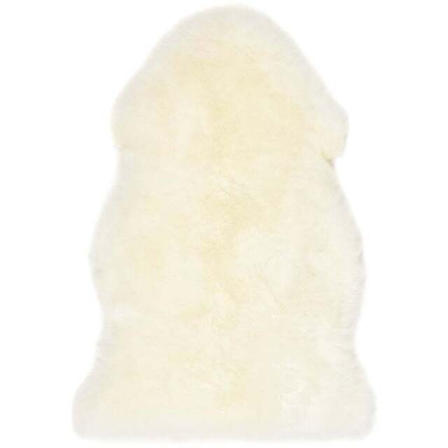 Origins Natural Genuine Sheepskin Rug - Size: 65 x 95cm - Cream - Origins Rugs - Wilko - image 1