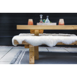 Origins Natural Genuine Sheepskin Rug - Size: 65 x 95cm - Cream - Origins Rugs - Wilko - thumbnail 3