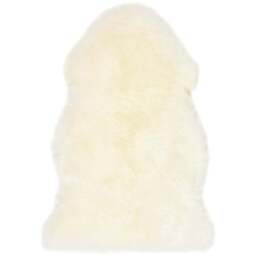 Origins Natural Genuine Sheepskin Rug - Size: 65 x 95cm - Cream - Origins Rugs - Wilko