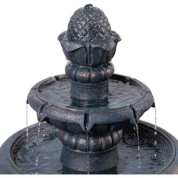 Teamson Home 2-Tier Antique Copper Birdbath Water Fountain 99cm - Size: 99 x 53 x 53cm - Black - Wilko - thumbnail 6