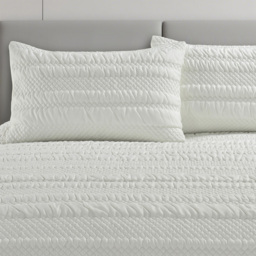 Velosso Super King Size White Saville Duvet Set - Wilko - thumbnail 5