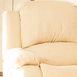 Glendale Single Seater Cream Bonded Leather Manual Recliner Sofa - Artemis Home - Wilko - thumbnail 3