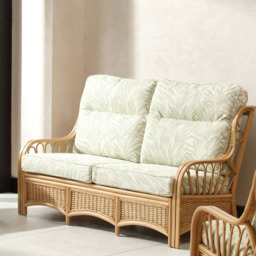 Desser Furniture Vale 3 Seater Light Oak Tropical Sofa - Brown - Wilko - thumbnail 7