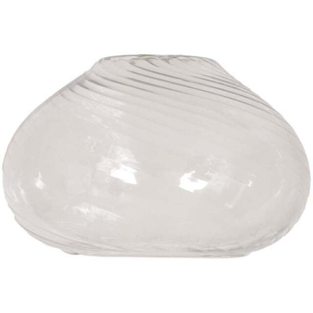 ValueLights Corinne Clear Glass Spiral Twill Bulbous Pendant Lamp Shade - Size: 20.3 x 31.5 x 31.5cm - White - Wilko - image 1