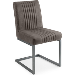 Julian Bowen Olympus Brooklyn and Marble Effect 6 Seater Dining Set White and Charcoal - Wilko - thumbnail 5