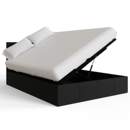 GFW Small Double Black Side Lift Ottoman Bed - Wilko - thumbnail 5