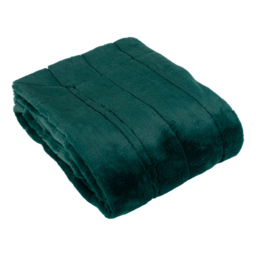 Paoletti Empress Emerald Green Faux Fur Throw 130 x 180cm - Size: 180 x 130cm - Wilko - thumbnail 4
