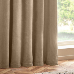 Yard Natural Heavy Chenille Velvet Eyelet Curtain 229 x 183cm - Size: W 183 x D 229cm - Cream - Yard Living - Wilko - thumbnail 5
