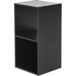 Jane 2 Shelf Black Cube Storage Unit - Home Garden Direct - Wilko - thumbnail 6