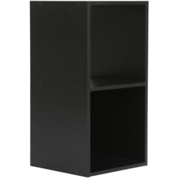 Jane 2 Shelf Black Cube Storage Unit - Home Garden Direct - Wilko - thumbnail 3