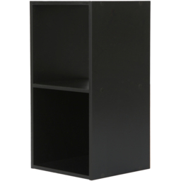 Jane 2 Shelf Black Cube Storage Unit - Home Garden Direct - Wilko - thumbnail 5