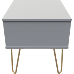 Crowndale Cube Single Drawer Dusk Grey Bedside Table - Wilko - thumbnail 5
