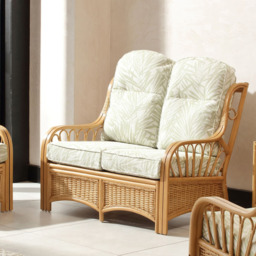 Desser Furniture Vale 2 Seater Light Oak Tropical Sofa - Brown - Wilko - thumbnail 7