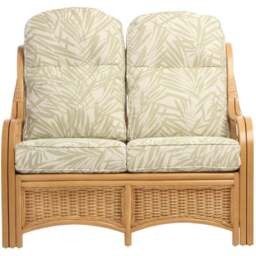 Desser Furniture Vale 2 Seater Light Oak Tropical Sofa - Brown - Wilko - thumbnail 4