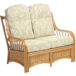 Desser Furniture Vale 2 Seater Light Oak Tropical Sofa - Brown - Wilko - thumbnail 3