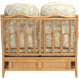 Desser Furniture Vale 2 Seater Light Oak Tropical Sofa - Brown - Wilko - thumbnail 6