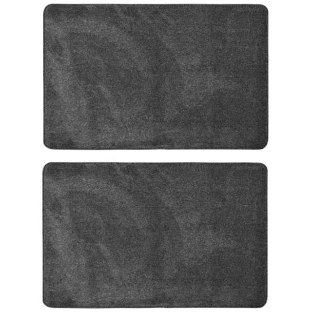 Melrose Relay Charcoal Mat 50 x 80cm 2 Pack - Size: 50x80cm - Homemaker - Wilko - image 1