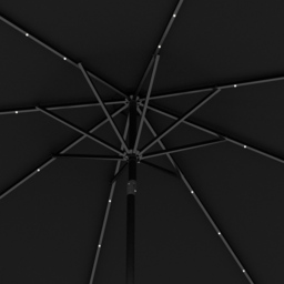 Outsunny Black 24 LED Crank and Tilt Umbrella Parasol 2.7m - Size: 145.5 x 15 x 15cm - Wilko - thumbnail 4