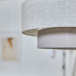 ValueLights Weaver Dark Grey and Grey Herringbone Ceiling Lamp Shade - Size: 30 x 17.5 x 30cm - Wilko - thumbnail 6