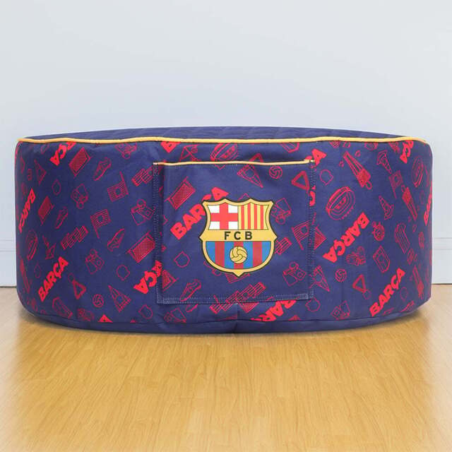 Kaikoo Barcelona Drum Quilt Top Pouffe - Size: 70  x 30  x 70cm - multi - Wilko - image 1