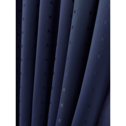Alan Symonds Madison Navy Ring Top Curtain 229 x 183cm - Size: W 229 x D 183cm - Blue - Wilko - thumbnail 7