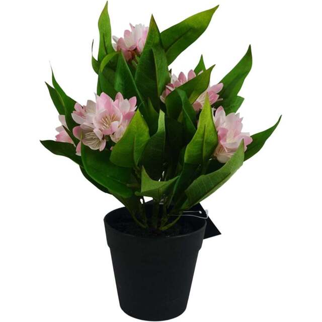 Leaf Light Pink Flower Freesia Artificial Plant 18cm - Size: 18 x 25 x 25cm - Wilko - image 1
