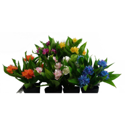 Leaf Light Pink Flower Freesia Artificial Plant 18cm - Size: 18 x 25 x 25cm - Wilko - thumbnail 6