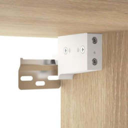 vidaXL 6 Open Shelf Sonoma Oak LED Mirror Cabinet - Size: 55 x 76 x 15cm - Brown - Wilko - thumbnail 6