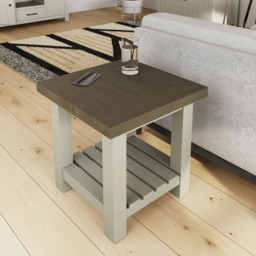 FWStyle Purbeck Truffle Side Table - Cream - Wilko - thumbnail 7