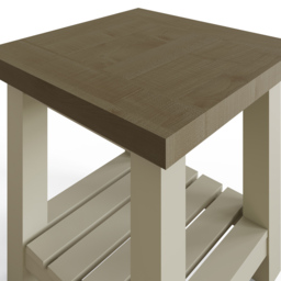 FWStyle Purbeck Truffle Side Table - Cream - Wilko - thumbnail 4