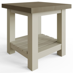 FWStyle Purbeck Truffle Side Table - Cream - Wilko - thumbnail 3