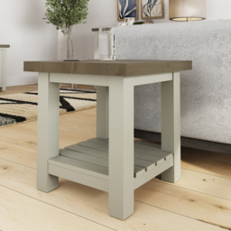 FWStyle Purbeck Truffle Side Table - Cream - Wilko - thumbnail 6