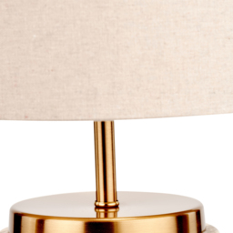 Pacific Lifestyle Carrara Natural Stone Effect Ceramic Table Lamp - Brown - Wilko - thumbnail 4