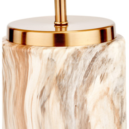 Pacific Lifestyle Carrara Natural Stone Effect Ceramic Table Lamp - Brown - Wilko - thumbnail 5