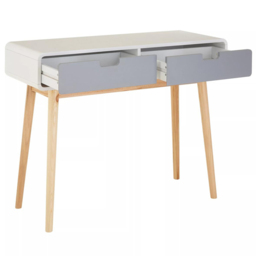Premier Housewares Milo 2 Drawer Console Table - Size: 38 x 100 x 76cm - Multi - Interiors by Premier - Wilko - thumbnail 4