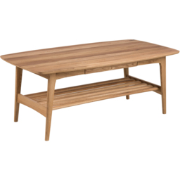 Florence Emma Single Drawer Single Shelf Oak Coffee Table - Brown - Furniture To Go - Wilko - thumbnail 3