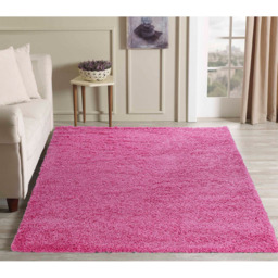 Desire Rugs Oxford Pink Plain Shaggy Rug 80 x 150cm - Wilko - thumbnail 3