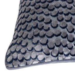 Hoem Lanzo Dusk Cut Velvet Piped Cushion - Size: 45 x 45 cm - Multi - Wilko - thumbnail 5