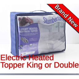 Slumberland Double Size Electric Heat Dual Control Mattress Topper - Size: 0.1 x 137 x 190cm - White - Wilko - thumbnail 6
