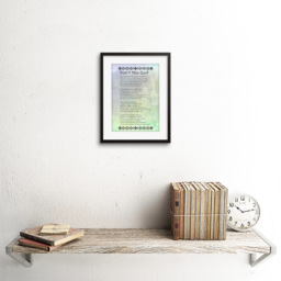 Wee Blue Coo Motivation Quote Poem Framed Wall Art Print 23 x 18cm - Size: 25.9 x 20.6 x 1.5cm - Green - Wilko - thumbnail 3