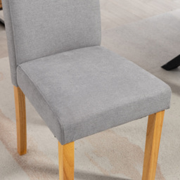 Artemis Home Almont Set of 2 Grey High Back Dining Chairs - Wilko - thumbnail 3