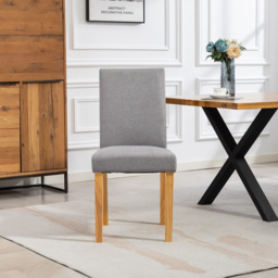 Artemis Home Almont Set of 2 Grey High Back Dining Chairs - Wilko - thumbnail 4