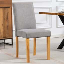 Artemis Home Almont Set of 2 Grey High Back Dining Chairs - Wilko